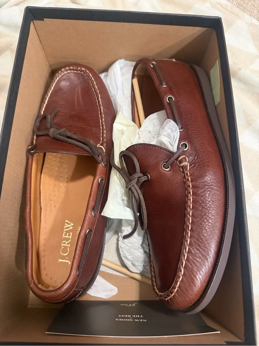 J crew saddle Lake shoes in leather